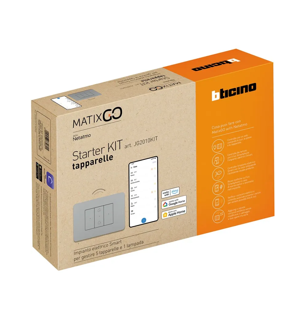 Starter Kit tapparelle MatixGO Bticino JG2010KITN SILVER