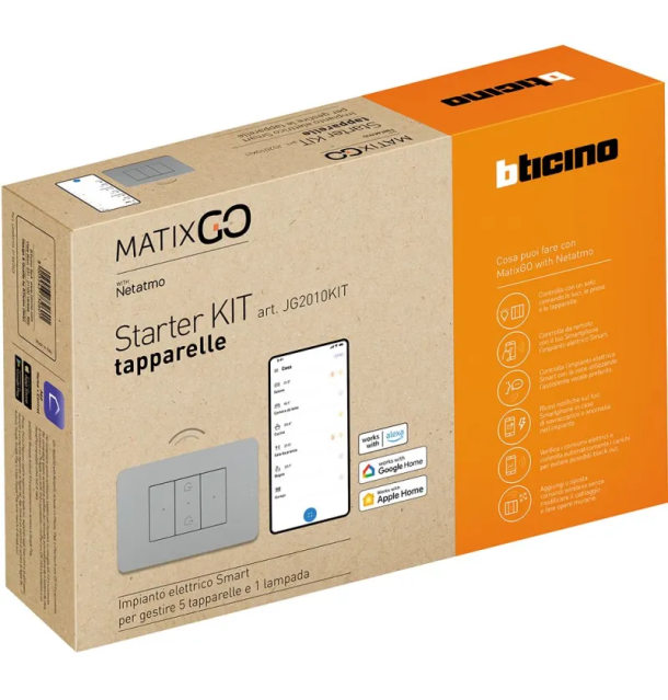 Starter Kit tapparelle MatixGO Bticino JG2010KITN SILVER