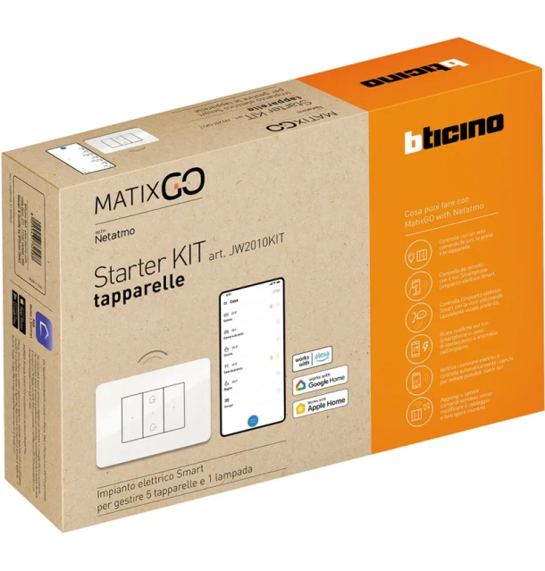 Starter Kit tapparelle MatixGO Bticino JW2010KITN Bianco