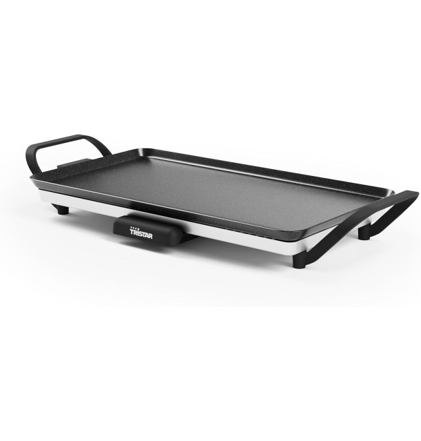 Tristar Table Grill Slim M - Piastra di cottura con ampia superficie di 46 x 26 cm - Termostato regolabile BP-2667