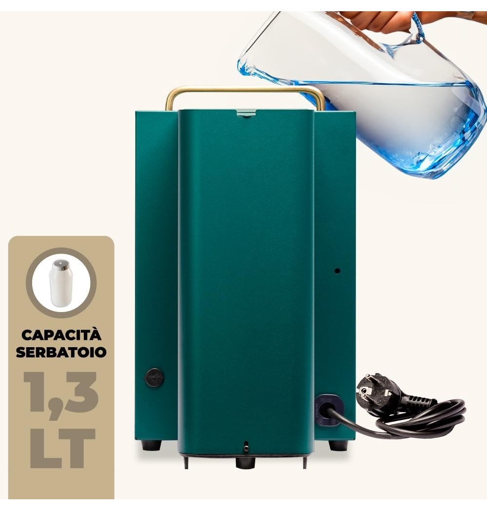Faber Macchina Caffè a Cialde Espresso Capacità 1,3 Litri Potenza 500W colore BRITISH GREEN Pro Deluxe