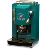 Faber Macchina Caffè a Cialde Espresso Capacità 1,3 Litri Potenza 500W colore BRITISH GREEN Pro Deluxe