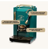 Faber Macchina Caffè a Cialde Espresso Capacità 1,3 Litri Potenza 500W colore BRITISH GREEN Pro Deluxe