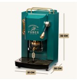 Faber Macchina Caffè a Cialde Espresso Capacità 1,3 Litri Potenza 500W colore BRITISH GREEN Pro Deluxe