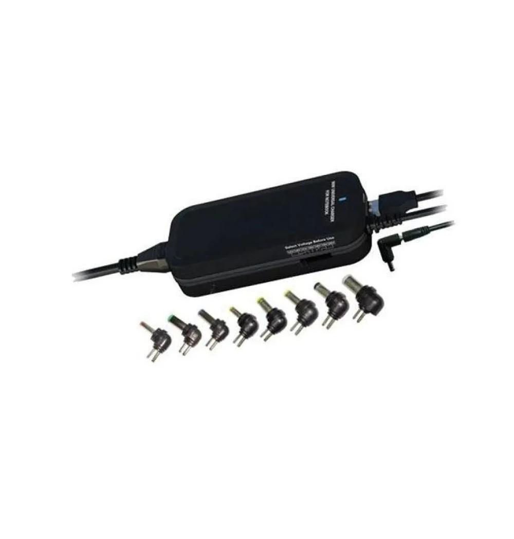 Alimentatore Universale 12-20V DC 90W con USB e 8 Connettori Melchioni 491929451, Per Modem e Notebook, Protezione cortocircuito
