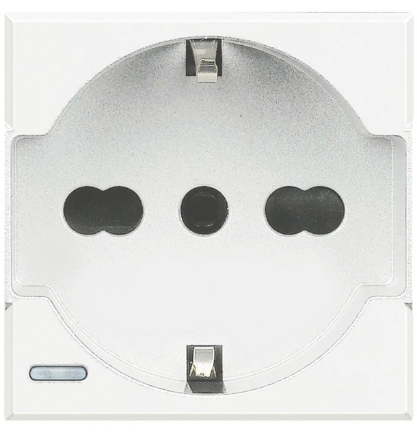 Presa Trivalente Bticino Axolute Bianca 2 Moduli HD4140A16