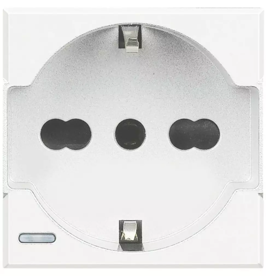 Presa Trivalente Bticino Axolute Bianca 2 Moduli HD4140A16