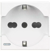 Presa Trivalente Bticino Axolute Bianca 2 Moduli HD4140A16