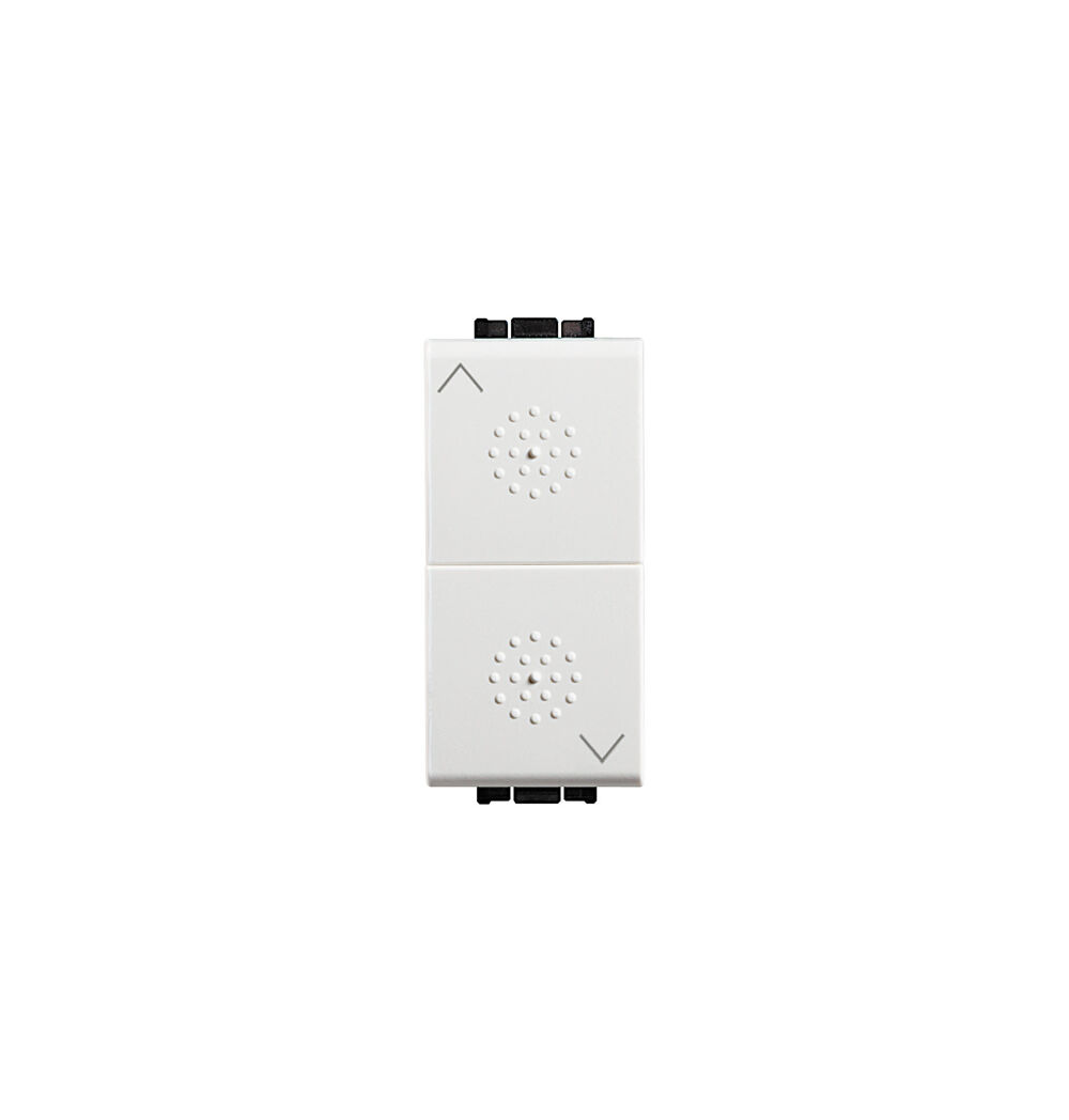 Pulsante n4037  interbloccato bticino con 2 interblocchi 10a living light