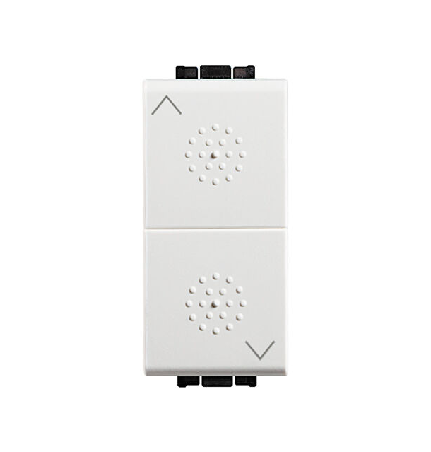 Pulsante n4037  interbloccato bticino con 2 interblocchi 10a living light
