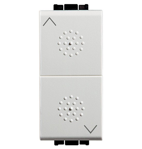 Pulsante n4037  interbloccato bticino con 2 interblocchi 10a living light