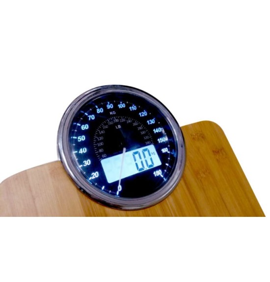 BILANCIA PESA PERSONE 180KG ELETTRONICA DIGITALE ANALOGICA DCG PW3595 IN LEGNO