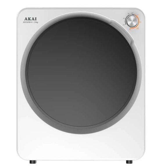 Asciugatrice AKAI 2,5 KG Classe G a condensazione Cod: ASC025B-G
