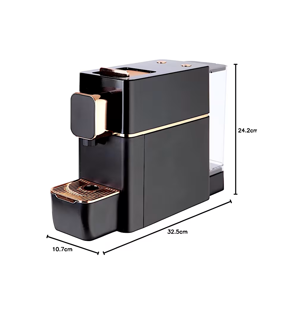 Espresso Due Linda Black 367 Macchina da Caffè a Capsule