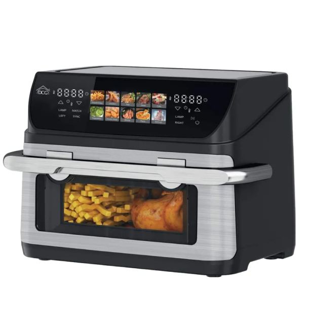 Dcg Friggitrice ad Aria Capacità 10 Litri Potenza 2400 Watt Temperatura Max 200 °C con Display - FR3609D