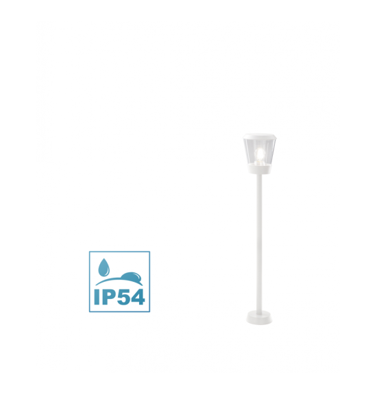 Ges824 paletto design h100 esterno E27 ip54 bianco gea led