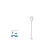 Ges824 paletto design h100 esterno E27 ip54 bianco gea led