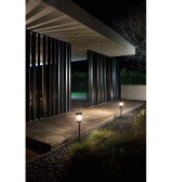 Ges824 paletto design h100 esterno E27 ip54 bianco gea led
