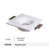 Faretto incasso in gesso HG646