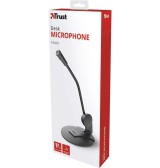 Trust Primo Microfono da Tavolo ad Alta Sensibilità su Supporto con Spina da 3,5 mm, Nero