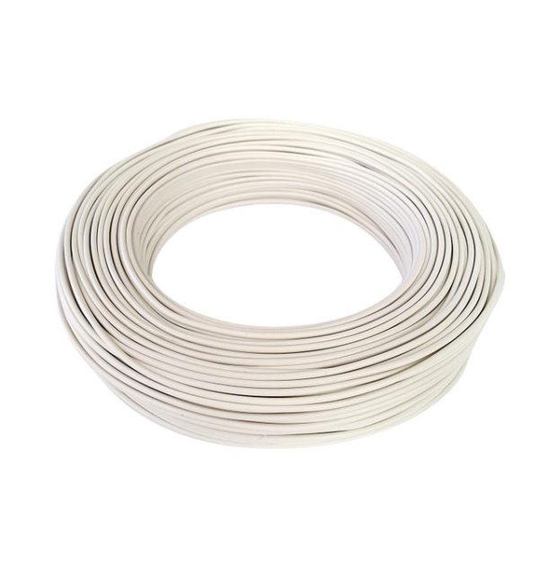 Cavo unipolare FS17 antifiamma 1X1,5mmq Bianco Matassa 100 Mt